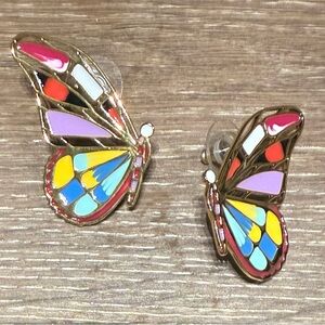 Mignonne Gavigan Multicolor Butterfly Earrings